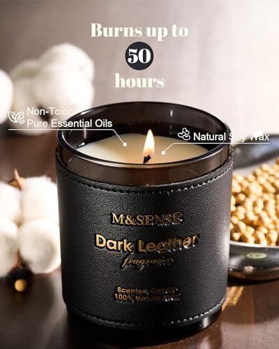 Tobacco Leather Berries Vegan Soy Candle (10 Ounce)