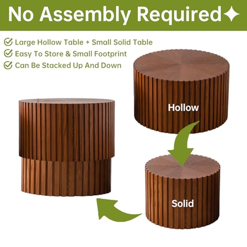Round Nesting Coffee Table