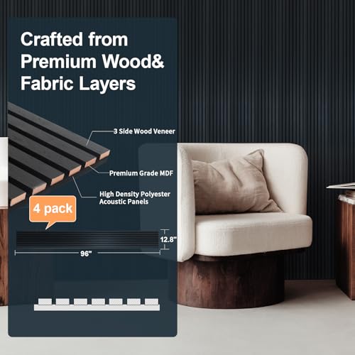 Wood Slat Wall Panels (34 Sq Ft)