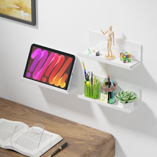 Acrylic Wall Floating Shelves Set of 2 (2 Count)