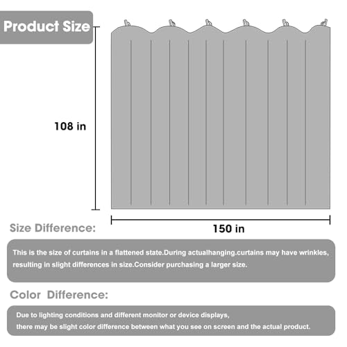 Room Divider Blackout Curtain Track Curtains Wall Dividers Panels Screen for Living Rooms Bedroom Office Privacy Partition Separation