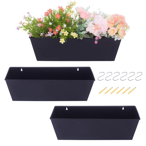 16 Inch Wall Hanging Planters for Outdoor Plants 3PCS (3 Count)