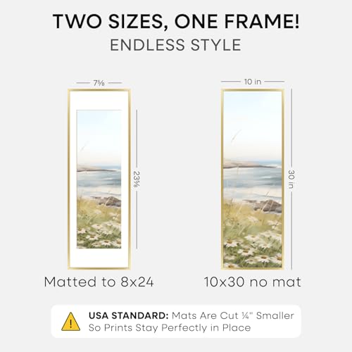 10x30 Gold Picture Frame (2 Count)