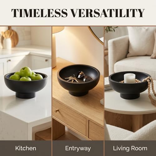 Black Decorative Bowl for Home Decor