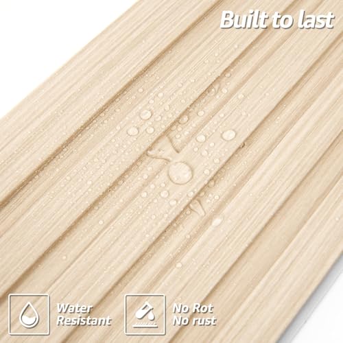 108 x 6 Inch WPC Wood Slat Wall Panels