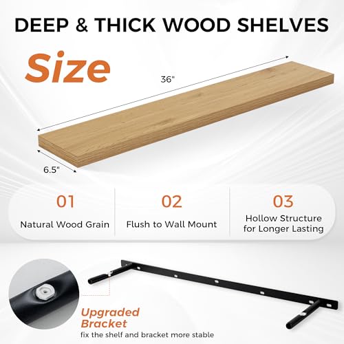 Floating Shelves for Wall (2 Count)