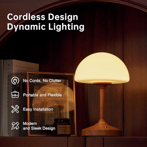 Mushroom Lamp Cordless Lamp Table Lamp