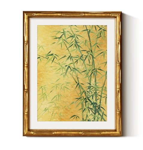 Gold Bamboo Framed Wall Art