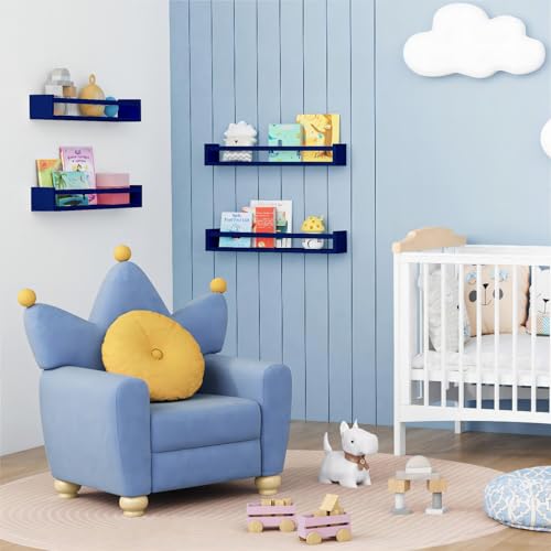 Wall Book Shelf Organizer for Kids Room Set of 4 (4 Count)