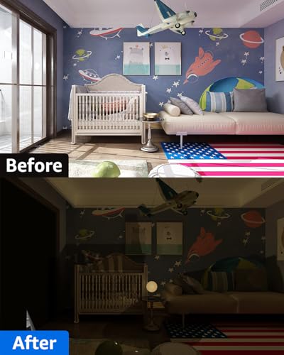 Blackout Curtains for Bedroom Portable 75"x60" Blackout Shades (90 Sq Ft)