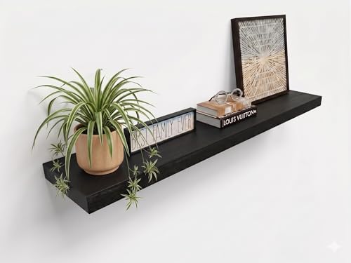 Joel’s Antiques 48 Inch Wooden Floating Shelves for Wall