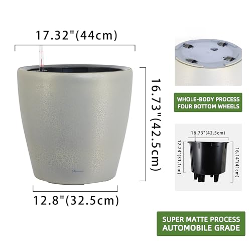 18x17 Self Watering Planter with Wheels