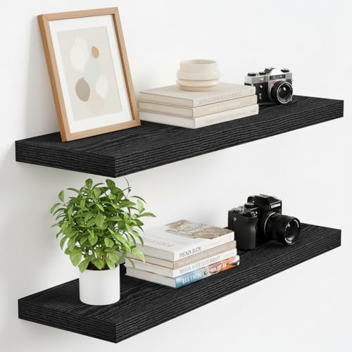 Floating Shelves 9 inch Deep 24”Long Set of 2 (2 Count)