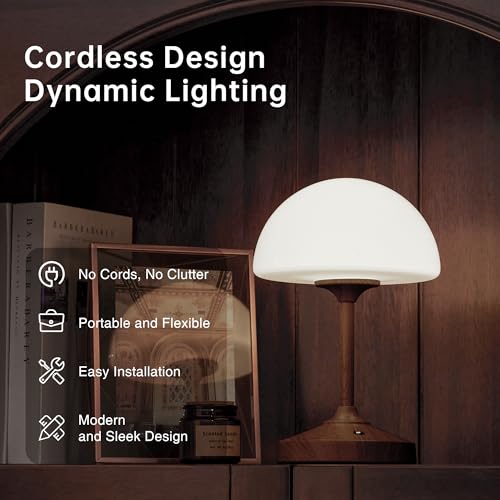Mushroom Lamp Cordless Lamp Table Lamp