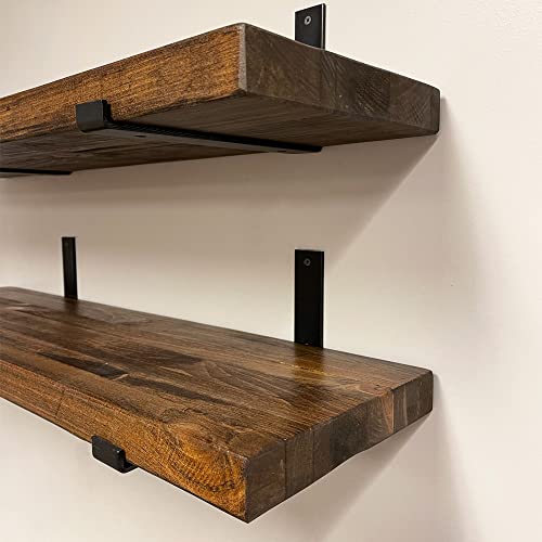 Rustic Shelves with J (2 Count)
