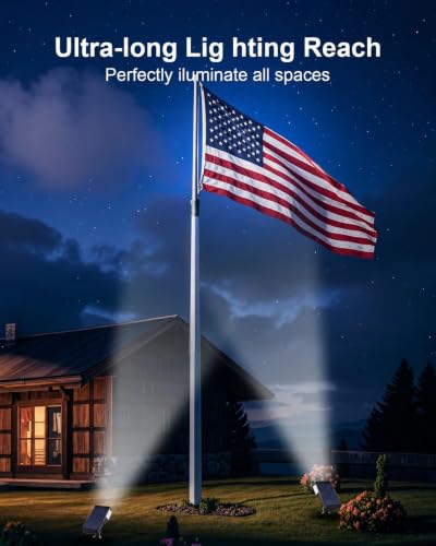 4 Pack Solar Spot Lights Outdoor Waterproof (4 Count)