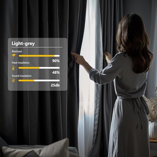 Room Divider Blackout Curtain Track Curtains Wall Dividers Panels Screen for Living Rooms Bedroom Office Privacy Partition Separation