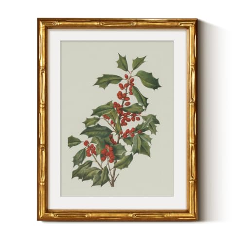 Bamboo Detail Design Gold Framed Wall Art