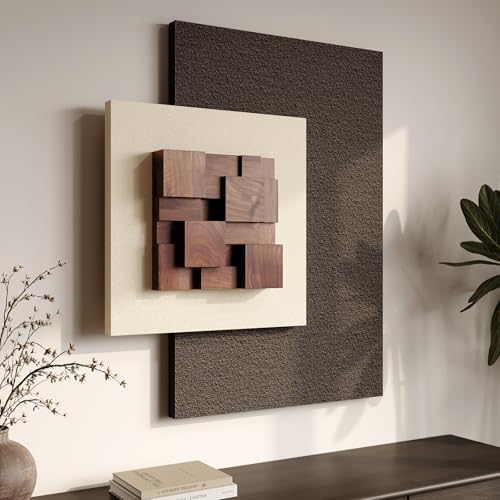 Large Wood Abstract Wall Art for Living Room