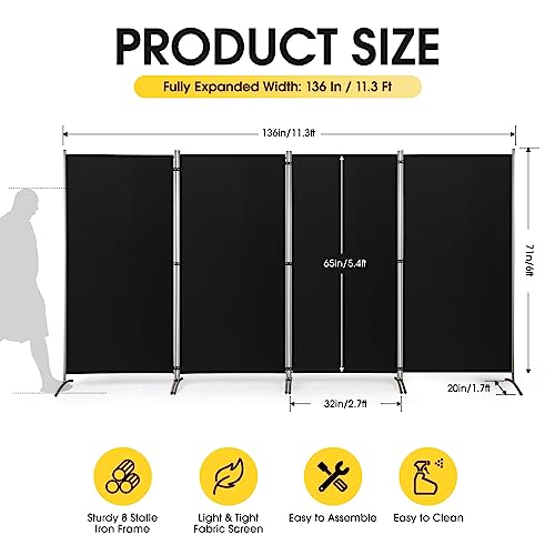 4 Panel Room Divider
