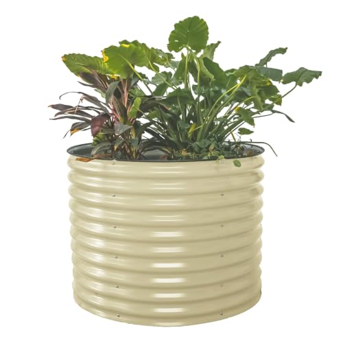 32" Tall 42" Round Raised Garden Bed Raised Bed Planter Box for Vegetables Flowers Patio