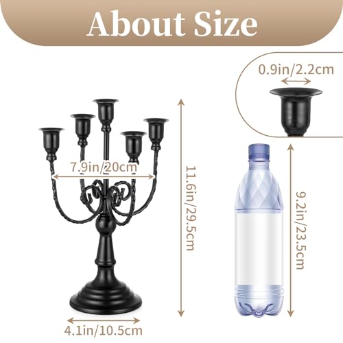 Black Candelabra Candle Holder