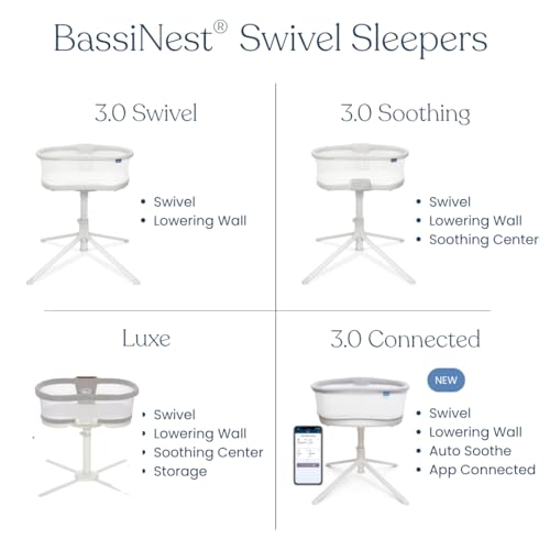 BassiNest Connected Swivel Sleeper 3.0 Smart Bassinet