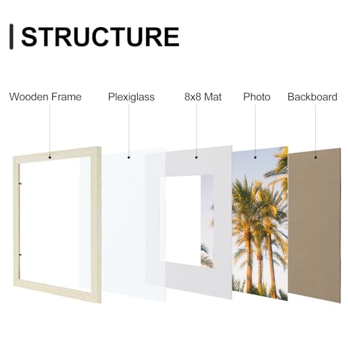 12x12 Picture Frames Set of 9 for Wall Mounting (9 Count)