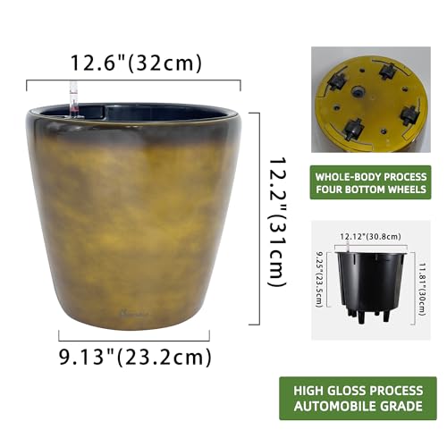 13x12 Self Watering Planter with Wheels