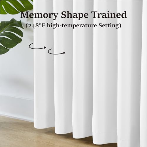 White Pinch Pleat Curtains 95 Inches Long