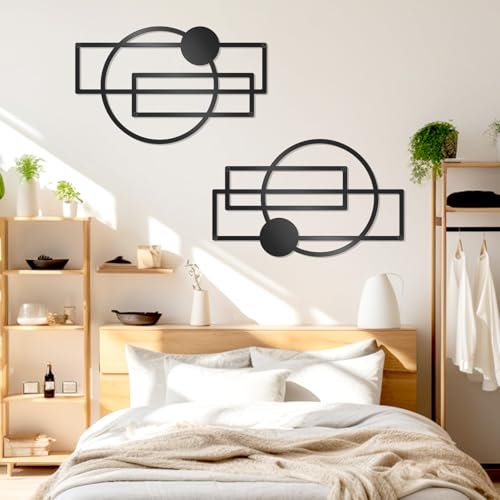 2 Pcs Metal Abstract Wall Art (2 Count)