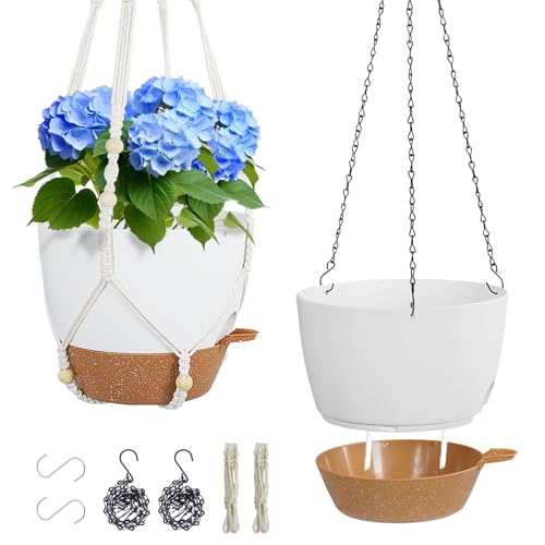 10 inch Self Watering Hanging Planters (2 Count)