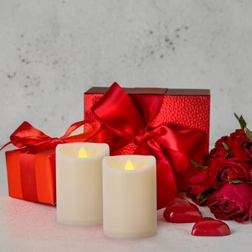Battery Operated Flickering Flameless Candles with Remote and Timers