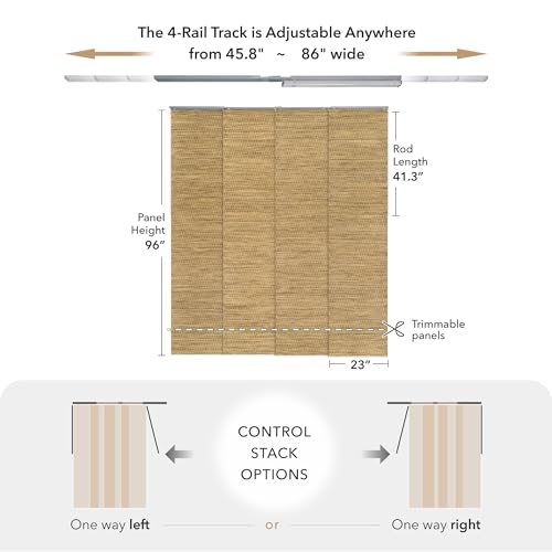 Panel Blinds Light Filter 45.8"