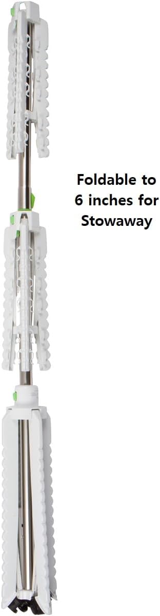 Extra Capacity Garment & Clothes Drying Rack, Adjustable-Height, 120 Pieces of Clothes, Stainless Steel, 4 Caster Wheels - NestledHome