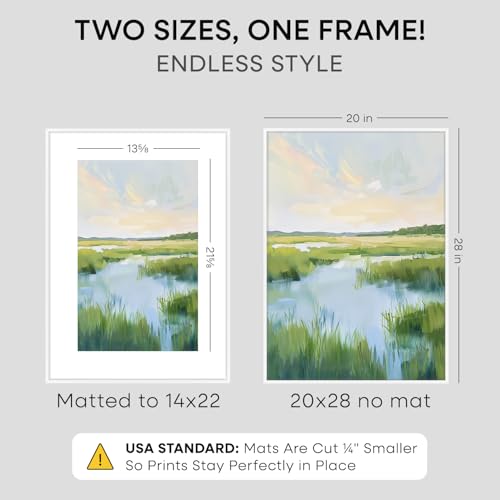 20x28 White Picture Frame