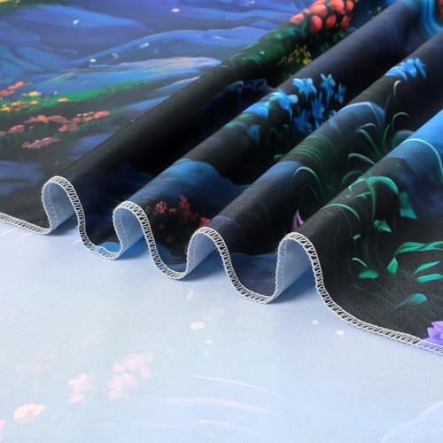 Blacklight Galaxy Waterfall Neon Tapestry