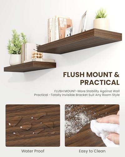 55" Floating Shelves for Wall (2 Count)