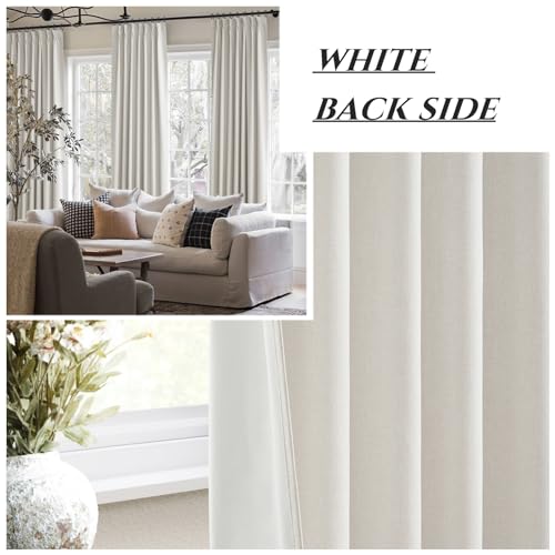 9ft Blackout Curtains Living Room 107 Inches Long 2 Panels (2 Count)