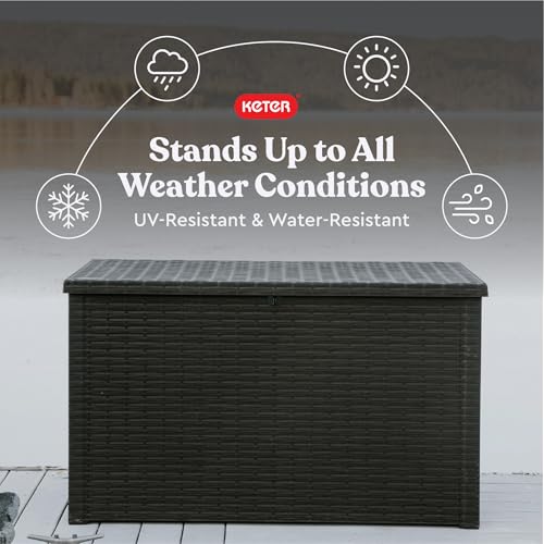 Java 230 Gal Outdoor Storage Box for Patio and Pool Accessories