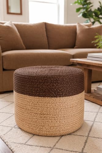Jute Pouf Ottoman