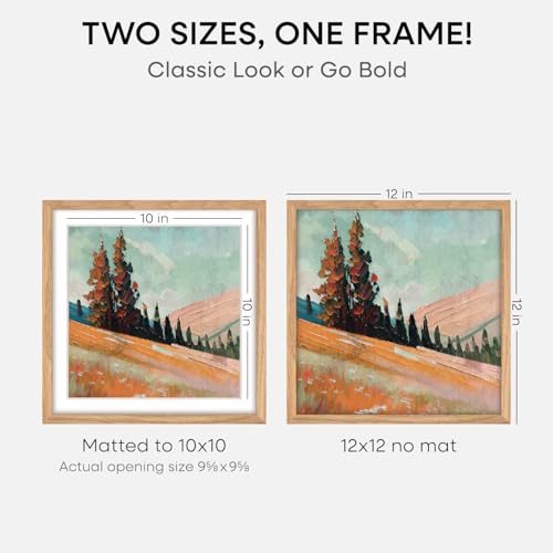 12x12 Natural Oak Picture Frame