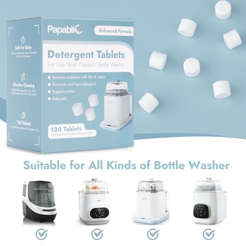 Official Detergent Soap Tablets for Bottle Washer (120 Count)