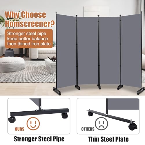 Room Divider Large 4 Panel Privacy Screen