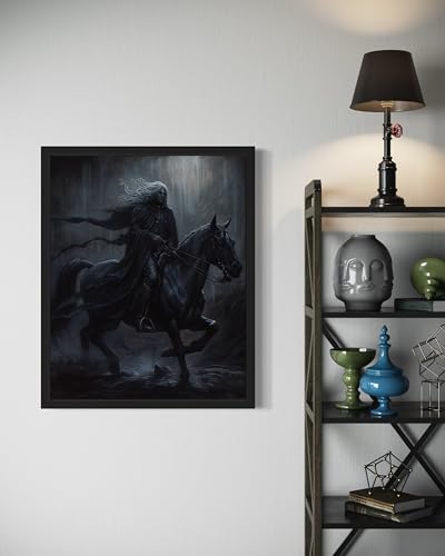 Black Dark Knight Poster Art Print