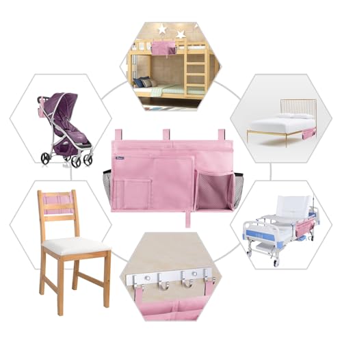 Caddy Hanging Organizer Bedside Storage Bag for Bunk and Hospital Beds