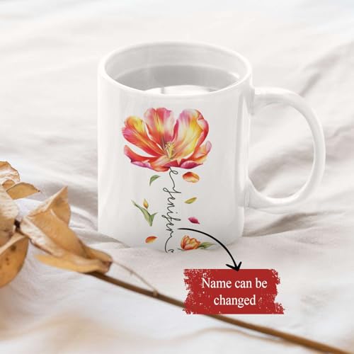 Personalized Flower Blossom Decorative Mug