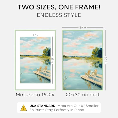 20x30 Green Picture Frame