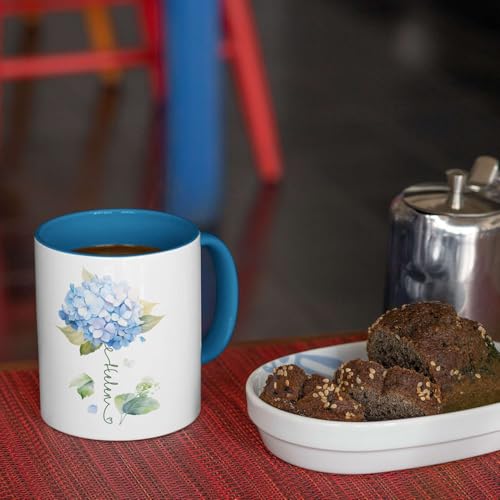 Custom Hydrangea Blossom Design Mug