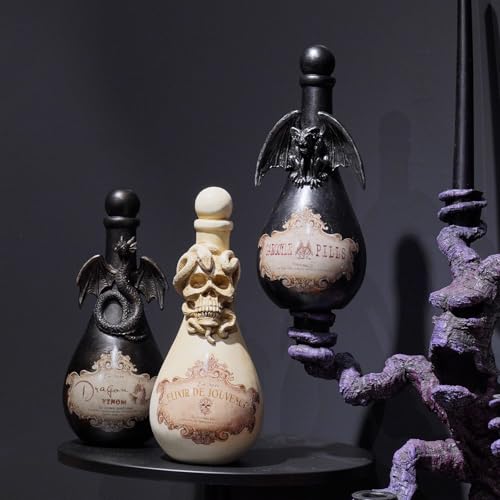 Gothic Home Decor Potion Bottles